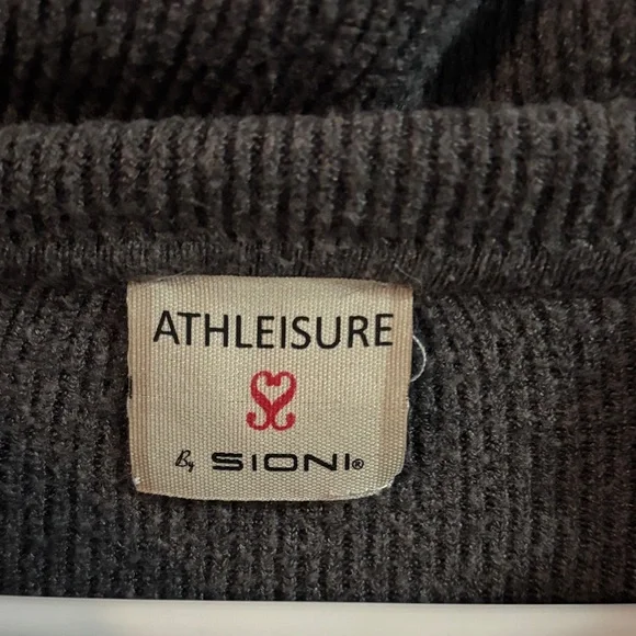 Sioni Dark Gray Athleisure Knit - Picture 2 of 4
